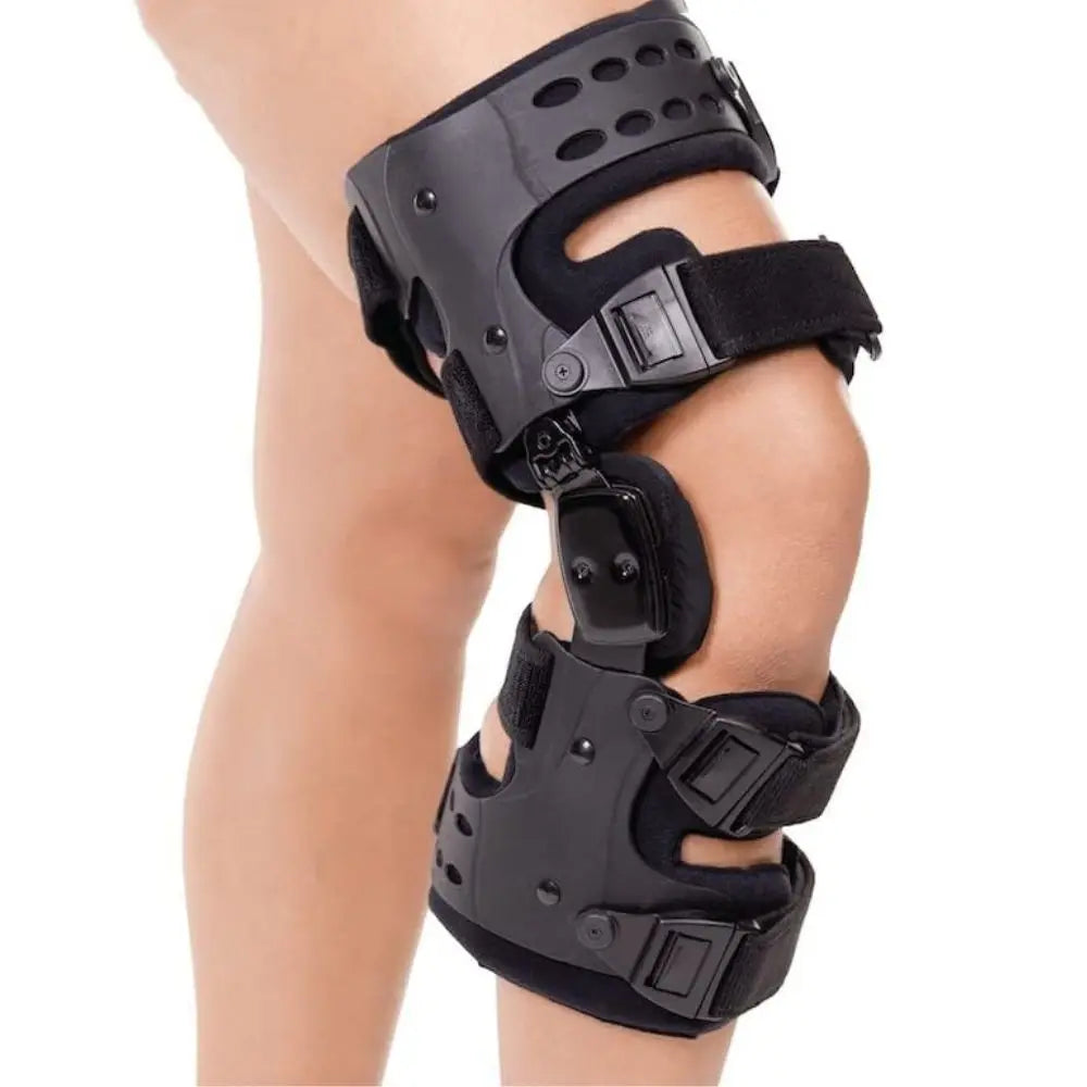 Ginocchiera per scarico OA per uomo donna, ACL, MCL, dolore per osteoartrite e artrite, ginocchiera incernierata per degenerazione delle articolazioni ossee