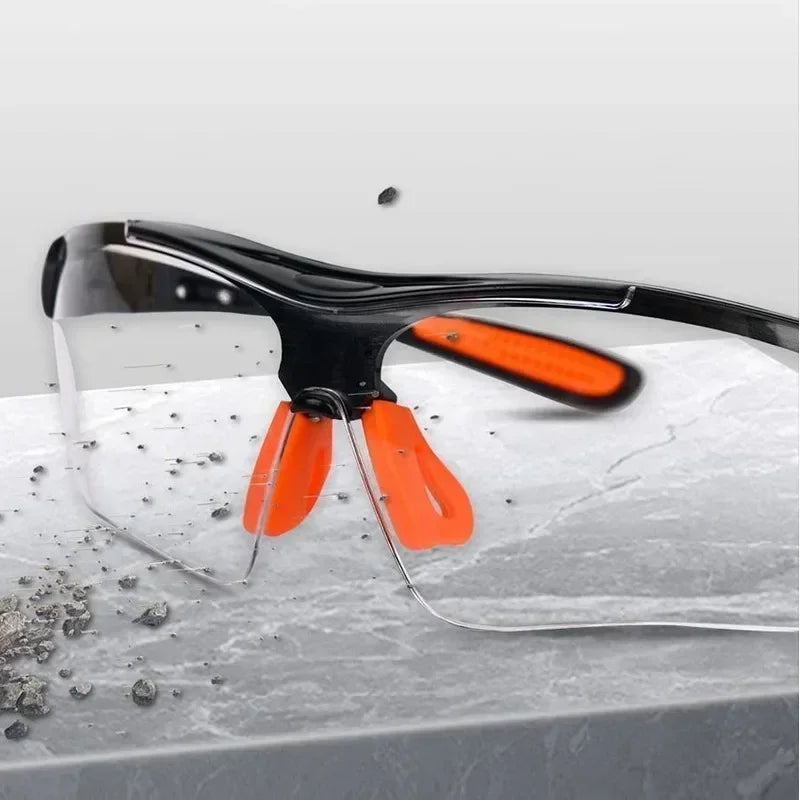 1/2pcs Occhiali di sicurezza Occhiali da vista per ciclismo Lavoro Donna Uomo Occhio trasparente Prevenzione della sabbia Anti-Spruzzi Vento Occhiali a prova di polvere