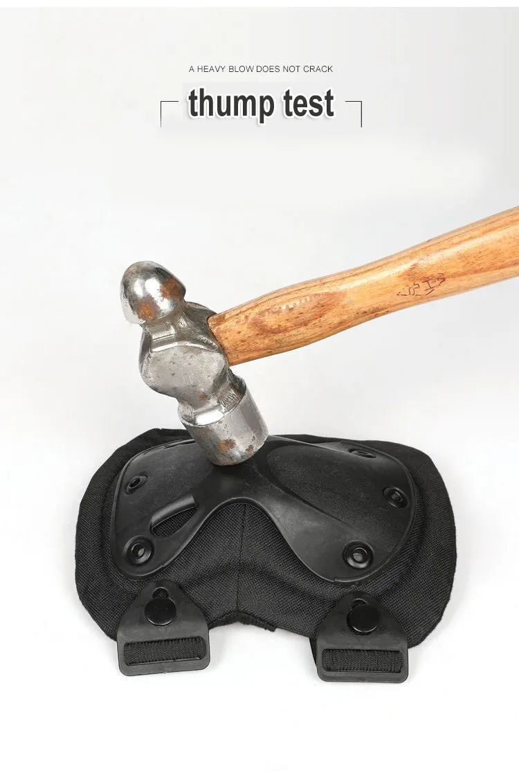 Ginocchiera tattica mimetica unisex Gomitiere Protezione per ginocchio per uomo Donna Sport all'aria aperta Lavoro Caccia Pattinaggio Attrezzatura di sicurezza Ginocchiera