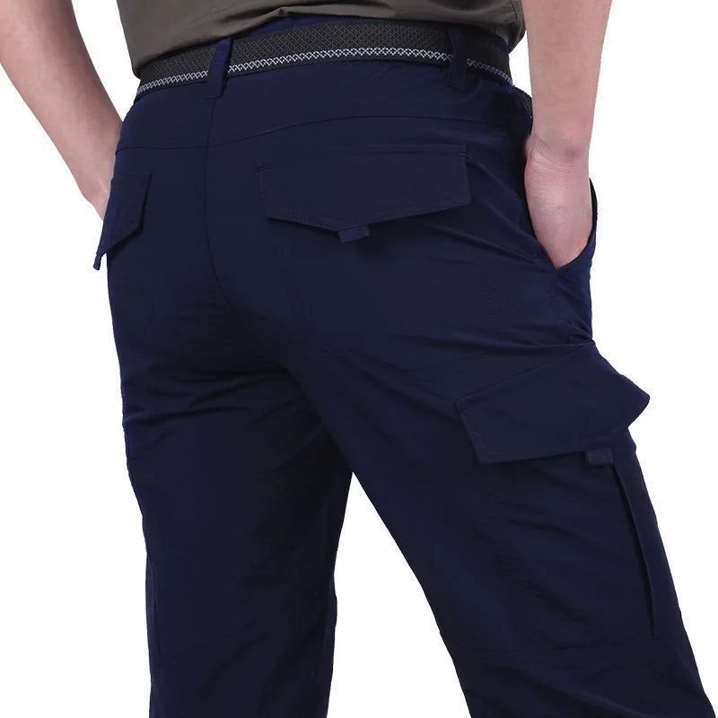 Pantaloni lunghi militari militari leggeri casual estivi Pantaloni sportivi da campeggio cargo impermeabili ad asciugatura rapida da uomo Pantaloni tattici traspiranti