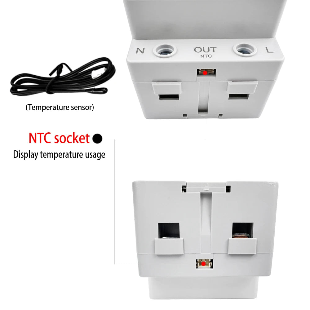 63A Tuya WIFI Smart Life Misuratore di tensione AC170-270V Wattmetro di corrente Misuratore di consumo di elettricità KWH Misuratore di energia di potenza