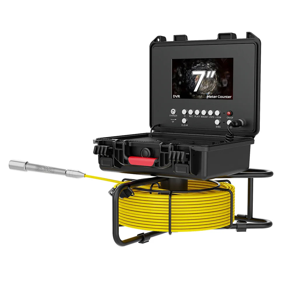 Contatore di distanza Ispezione fognaria Tubo 7" Ultra HD Wireless WiFi/DVR 23MM Videocamera Scarico Endoscopio industriale