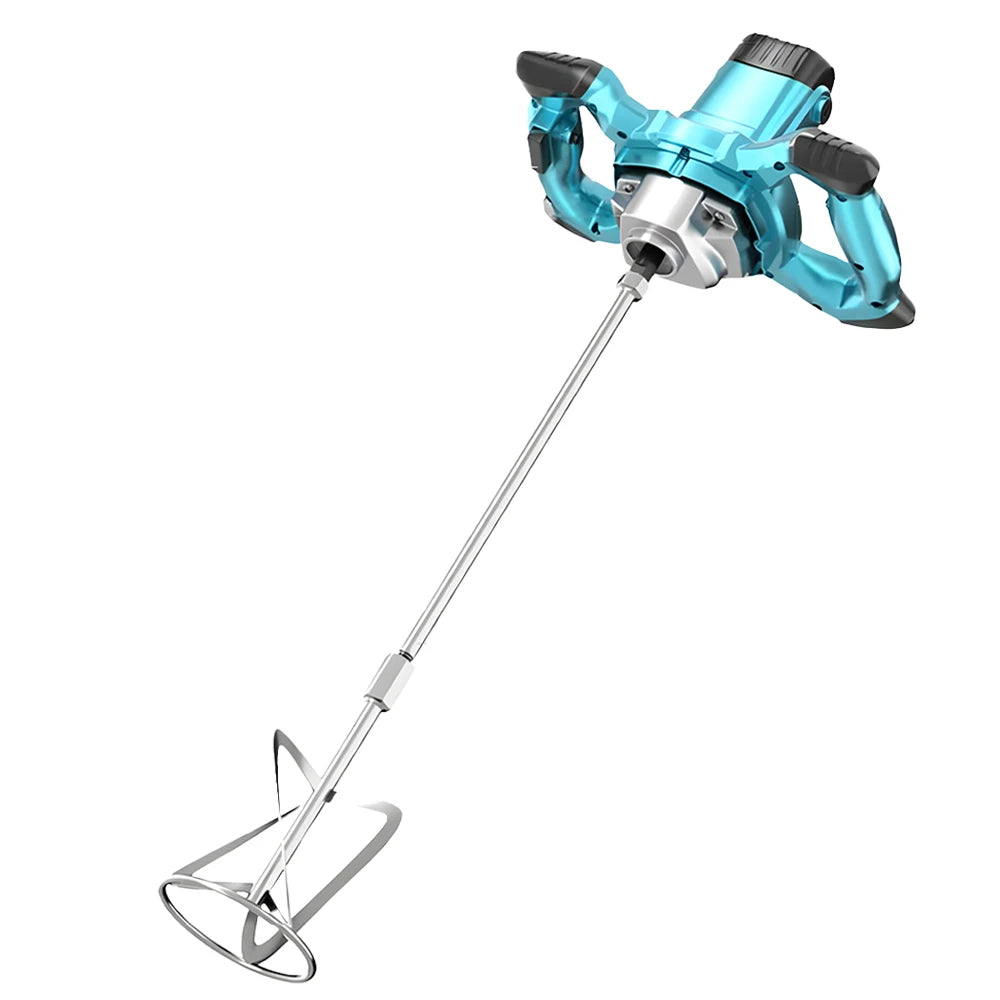 Podofo 3100W Miscelatore piccolo per vernice e rivestimento Stucco ad alta potenza in polvere Regolazione della velocità Miscelatore elettrico manuale per cemento a 6 velocità