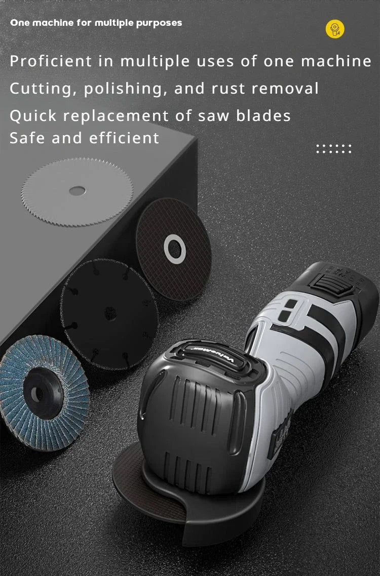 Smerigliatrice angolare elettrica a batteria da 16,8 V Batteria al litio da 9000 giri/min Mini lucidatrice Smerigliatrice diamantata per taglio
