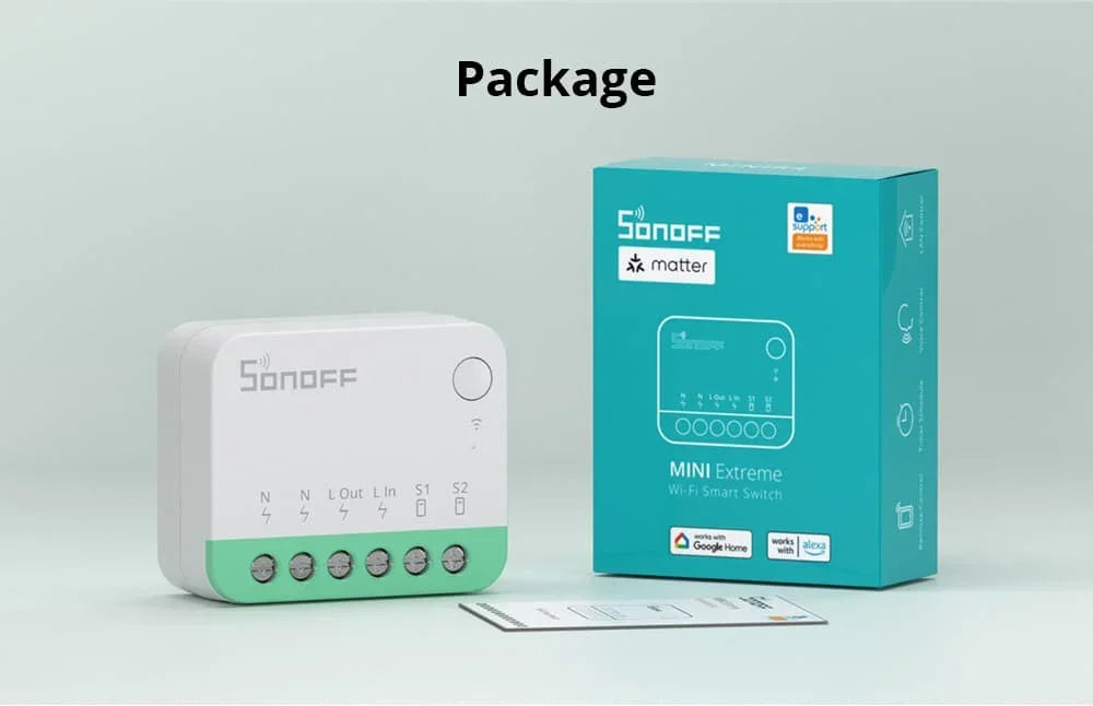 SONOFF MINI R4 Matter MINIR4M Matter Relè Sonoff Mini R4 Extreme Wifi Smart Switch Matter con Alexa Google Home Homekit