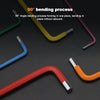 7 pezzi strumento esagonale bici MTB kit di strumenti di riparazione bici da strada bicicletta chiave esagonale colorata chiave di apertura a sfera piatta 1.5/2/2.5/3/4/5/6mm