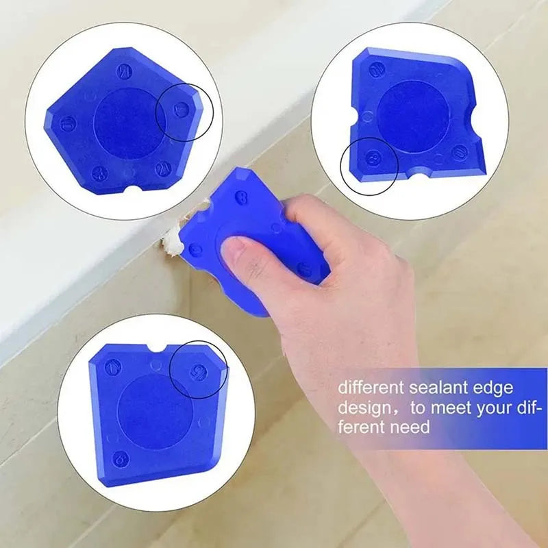 4 pezzi di silicone vetro cemento raschietto sigillante malta strumento di rimozione finitura domestica strumenti per calafataggio pulizia domestica spatola a mano strumento
