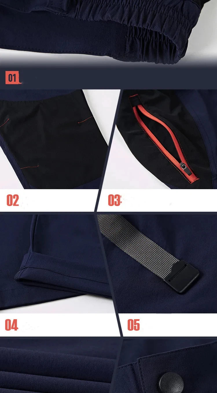 Pantaloni cargo tattici impermeabili da uomo primavera estate pantaloni lunghi ad asciugatura rapida sport all'aria aperta trekking campeggio pantaloni da pesca 4XL