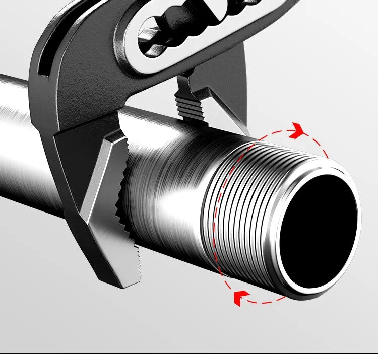 Set di chiavi per tubi per impieghi gravosi pinza per fascette per tubi dell'acqua con apertura regolabile multifunzionale strumento di riparazione manuale per idraulico