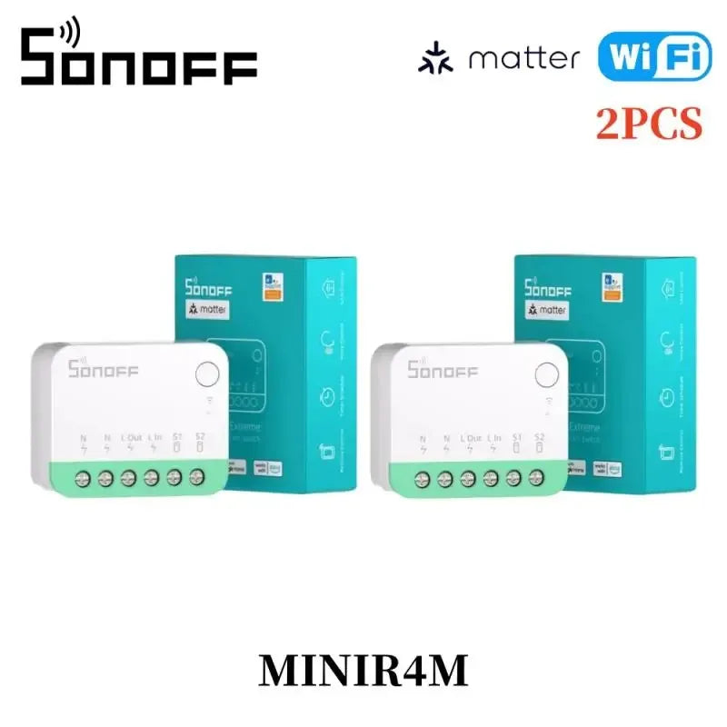 SONOFF MINI R4 Matter MINIR4M Matter Relè Sonoff Mini R4 Extreme Wifi Smart Switch Matter con Alexa Google Home Homekit