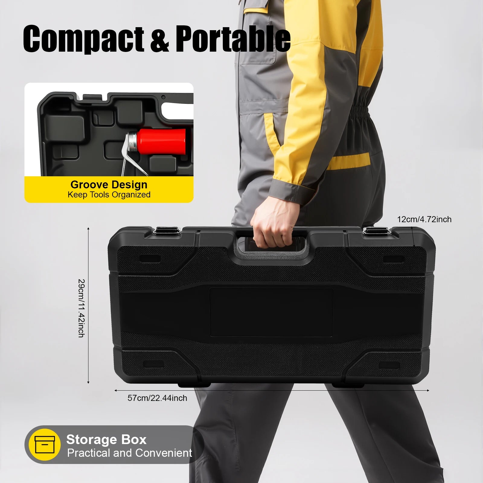 Infila tubi da 2300 W ad alta potenza di livello industriale, scatola di immagazzinaggio portatile per taglio e infilatura di tubi professionali in costruzione