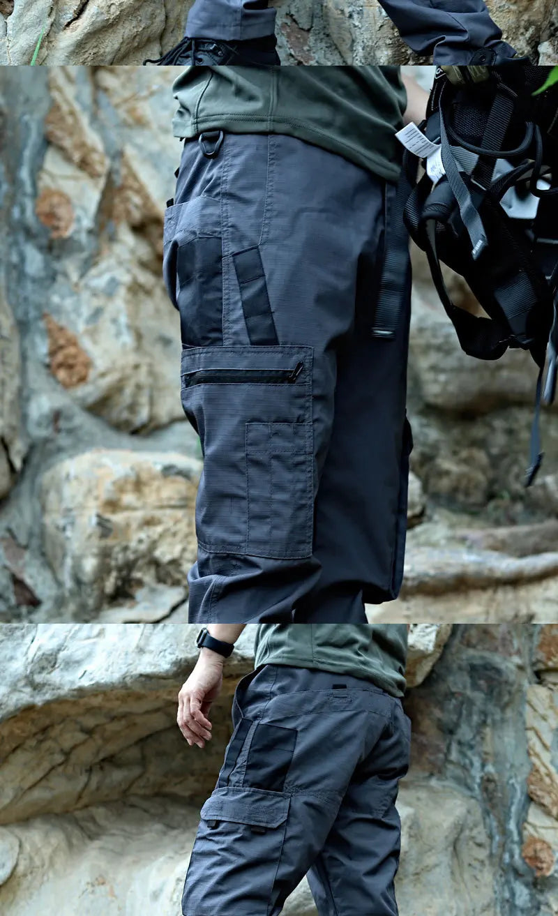 Nuovi pantaloni da lavoro tattici da uomo pantaloni cargo da esterno pantaloni multitasche impermeabili autunno primavera pantaloni da escursionismo da lavoro all'aperto