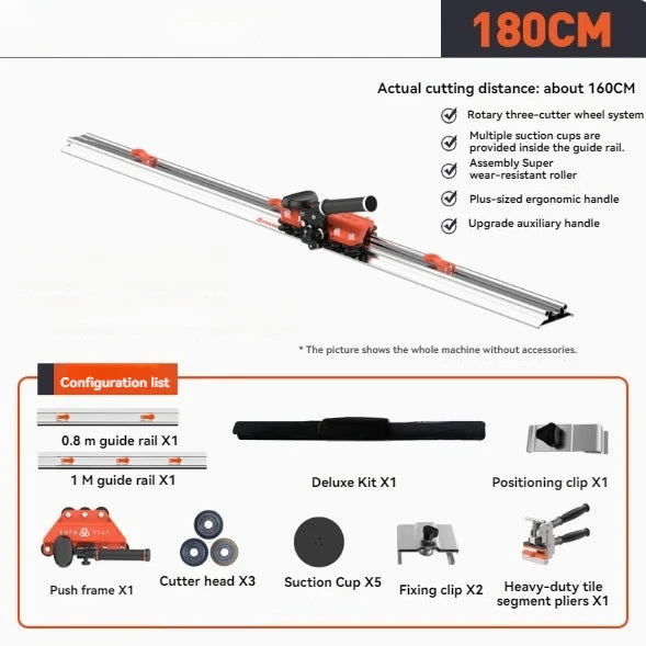 Tagliapiastrelle manuale multifunzionale per piastrelle in ceramica di grande formato Tagliapiastrelle manuale per taglio piastrelle in ceramica 160/180/260/280 cm