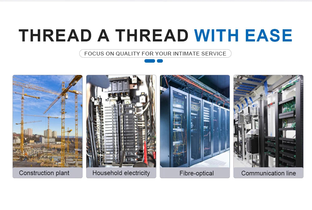 Estrattore per nastro guida per cavi da 5MM 5-50M estrattore in fibra di vetro per accessori per strumenti per condotti per cavi elettrici per telecomunicazioni
