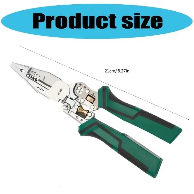 Migliori offerte Strumento tagliafili 10 in 1 Pinza spelafili per cavi elettrici Forbici per tester di tensione con funzione di misurazione dell'elettricità