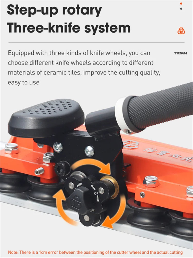 2025 Aggiornamento Nuova tagliatrice manuale per piastrelle Lastra di roccia ad alta precisione Lastra di piastrelle di grandi dimensioni Artefatto da taglio con coltello a spinta