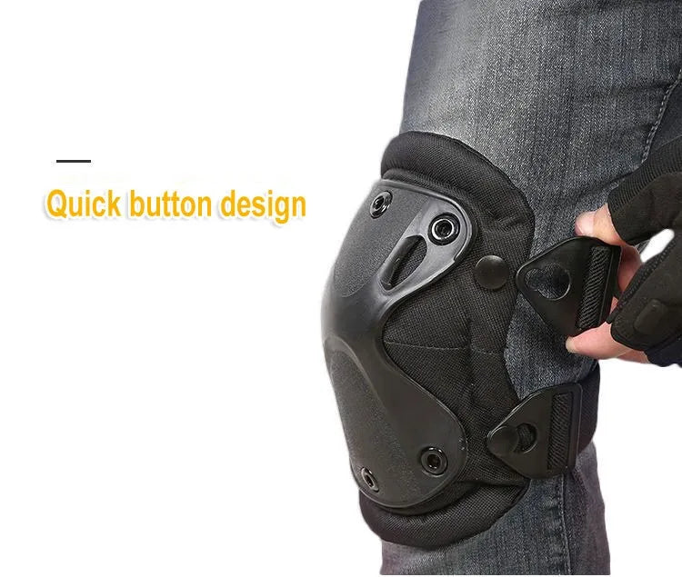 Ginocchiera tattica mimetica unisex Gomitiere Protezione per ginocchio per uomo Donna Sport all'aria aperta Lavoro Caccia Pattinaggio Attrezzatura di sicurezza Ginocchiera