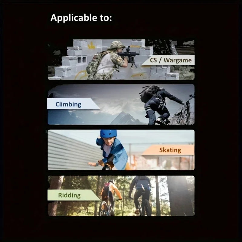 Set di gomitiere per ginocchiere tattiche militari, guscio esterno robusto, fodera interna confortevole, chiusura a scatto adatta per il ciclismo