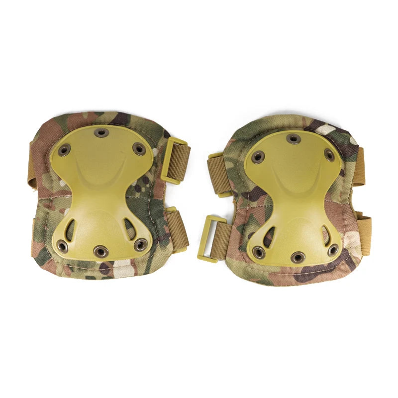 Ginocchiera tattica mimetica unisex Gomitiere Protezione per ginocchio per uomo Donna Sport all'aria aperta Lavoro Caccia Pattinaggio Attrezzatura di sicurezza Ginocchiera