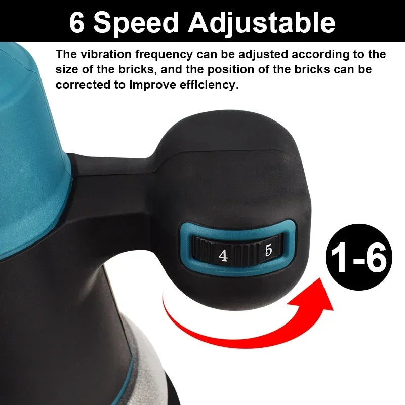 Gisha Cordless Tiler Vibratore Piastrellatrice 6 Velocità Automatico Livellamento Piastrelle Regolazione Assorbe Strumento Per Makita 18V Batteria Spille