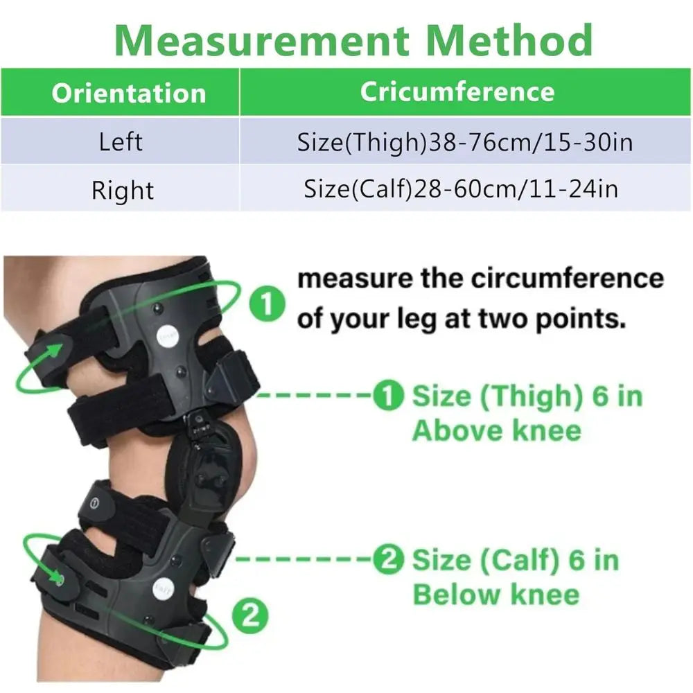Ginocchiera per scarico OA per uomo donna, ACL, MCL, dolore per osteoartrite e artrite, ginocchiera incernierata per degenerazione delle articolazioni ossee