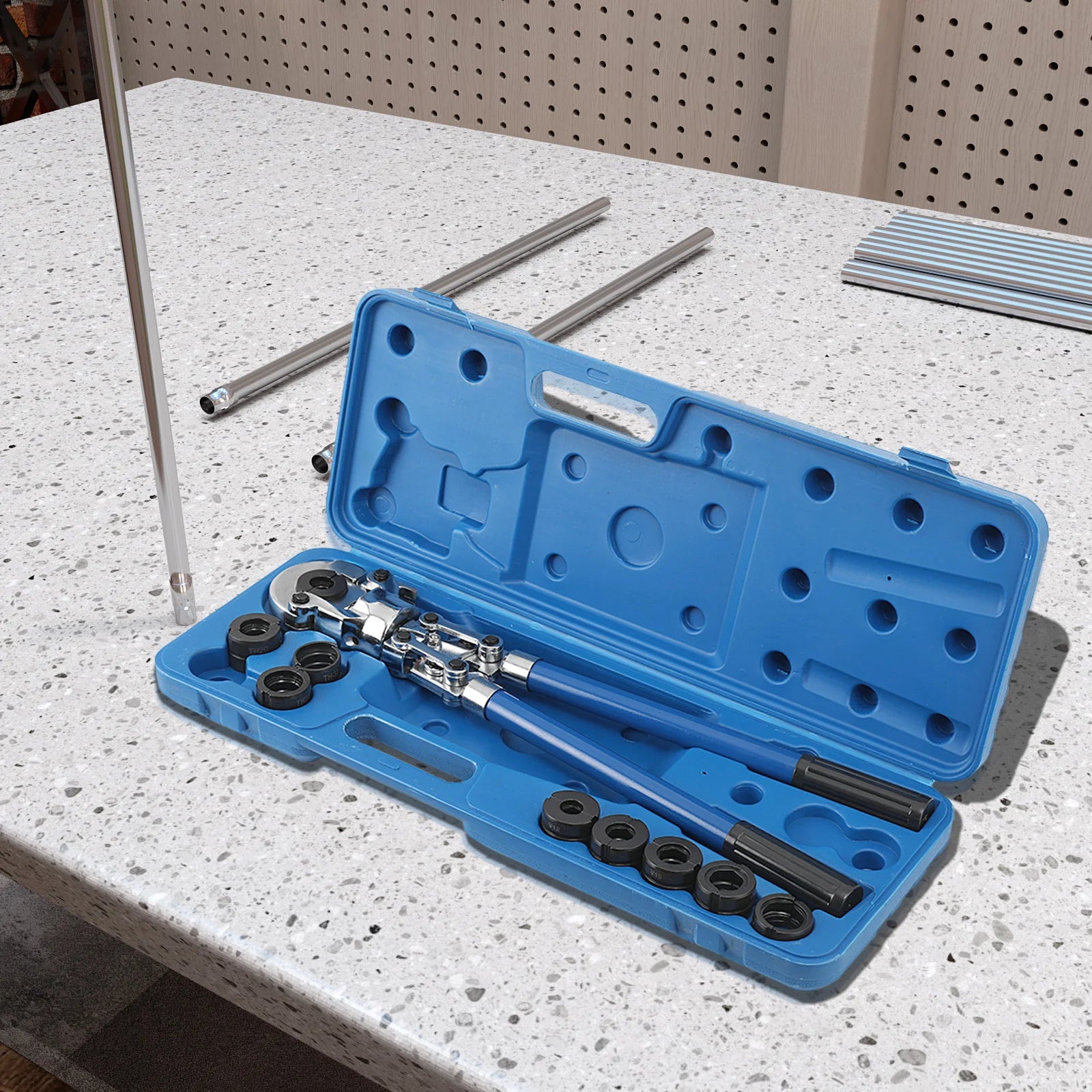 Pinza a crimpare con pressa manuale V12-28mm + pinza per crimpare tubi in rame per tubi compositi TH16-32mm