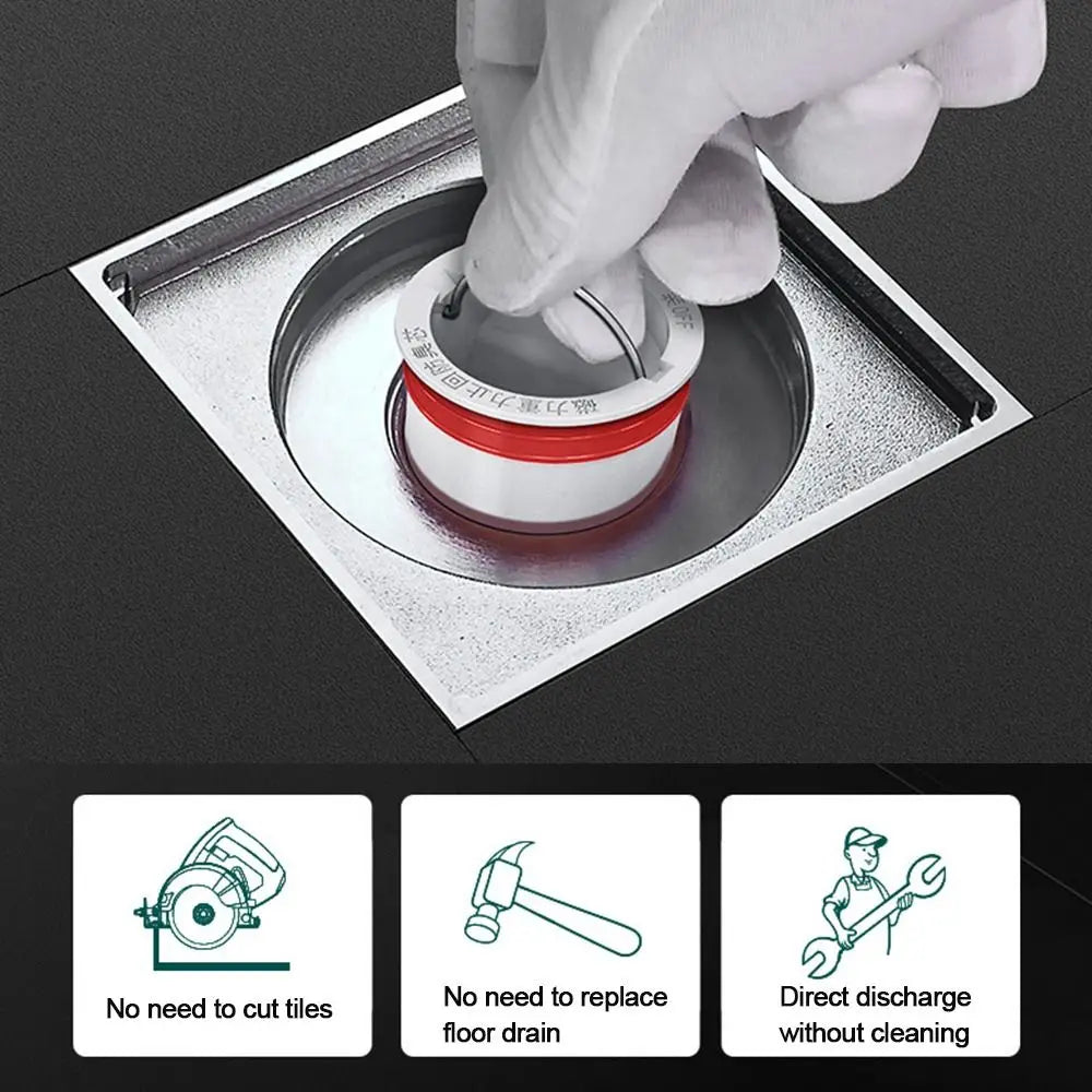 1 pz Anti odore a prova di pavimento scarico nucleo lavello valvola unidirezionale valvola di scarico a pavimento scarico a pavimento filtro di scarico dell'acqua tappo del filtro della doccia