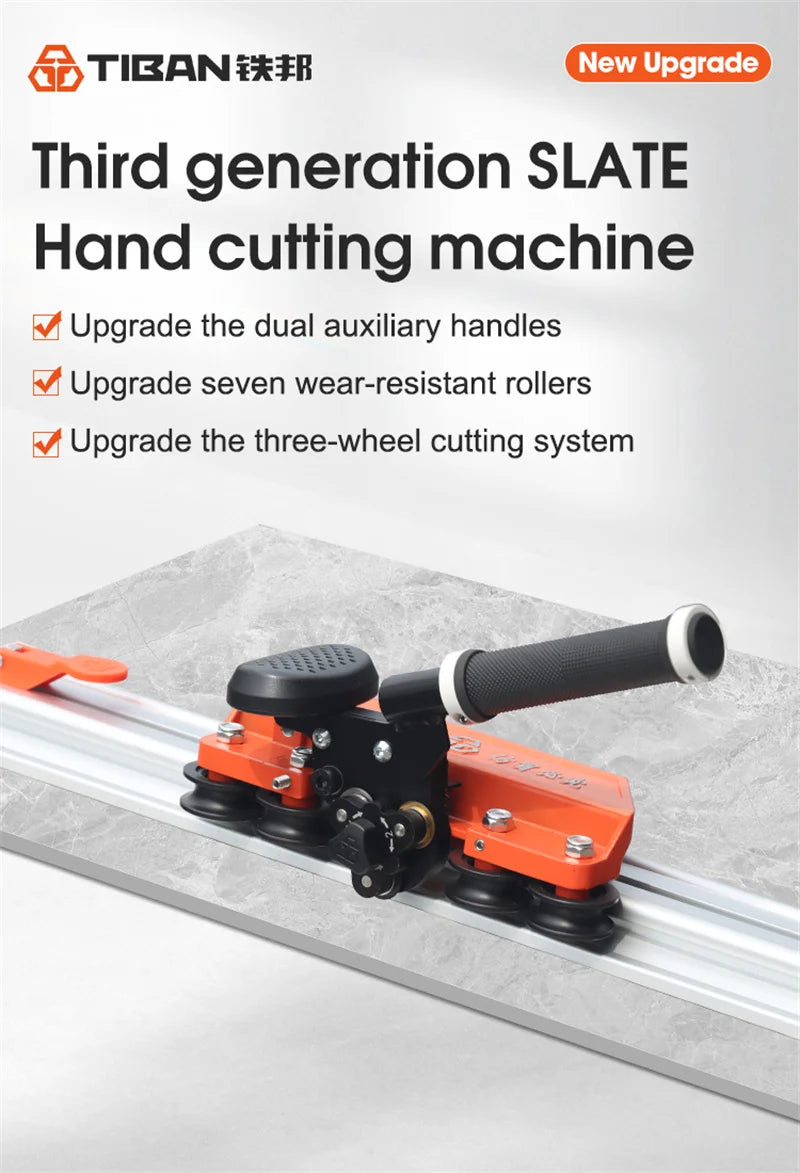 2025 Aggiornamento Nuova tagliatrice manuale per piastrelle Lastra di roccia ad alta precisione Lastra di piastrelle di grandi dimensioni Artefatto da taglio con coltello a spinta