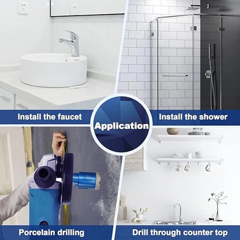 10/5/2/1PCS Set di punte per carotaggio diamantato a secco 6-125mm Sega a tazza diamantata per piastrelle in porcellana Marmo ceramico Granito Strumenti di perforazione