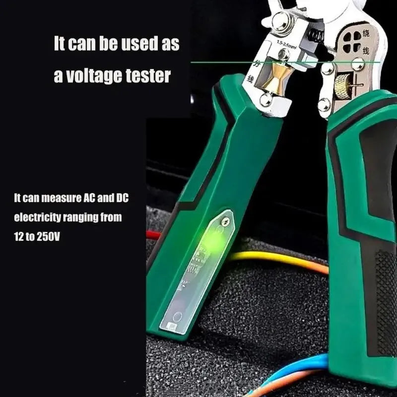 Migliori offerte Strumento tagliafili 10 in 1 Pinza spelafili per cavi elettrici Forbici per tester di tensione con funzione di misurazione dell'elettricità