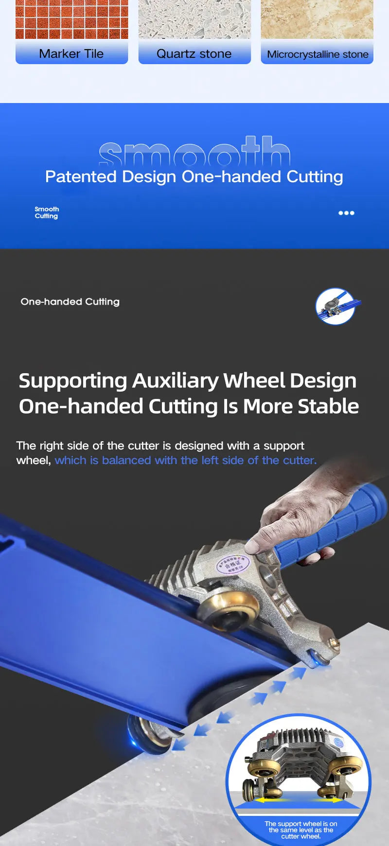 2025 ad alta precisione 2000/3000mm Rock Plate Track Knife piastrelle per pavimenti taglio speciale coltello manuale nuova macchina da taglio taglia piastrelle taglierino professionale fai da te utensili