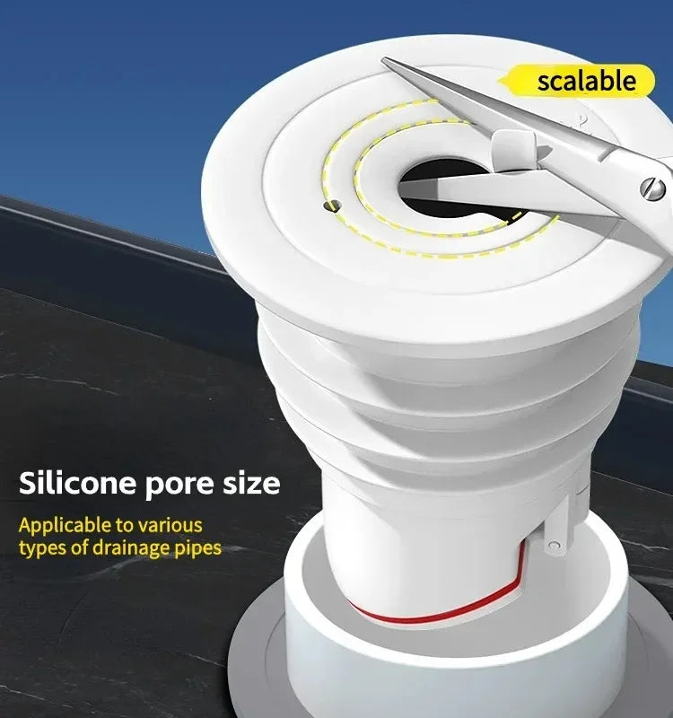 Articoli per il bagno in silicone Drenaggio Trappola di scarico Scolapiatti per lavello della cucina Scarichi fognari Guarnizione del tubo Anti-odore Anti-riflusso Acqua