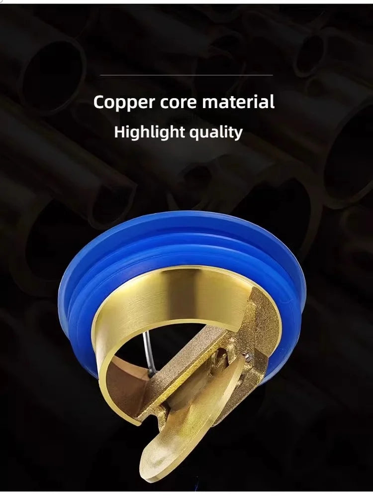 Coperchio per scarico a pavimento del bagno Tappo filtro per lavandino di drenaggio efficiente con prevenzione del riflusso Installazione semplice per WC con doccia