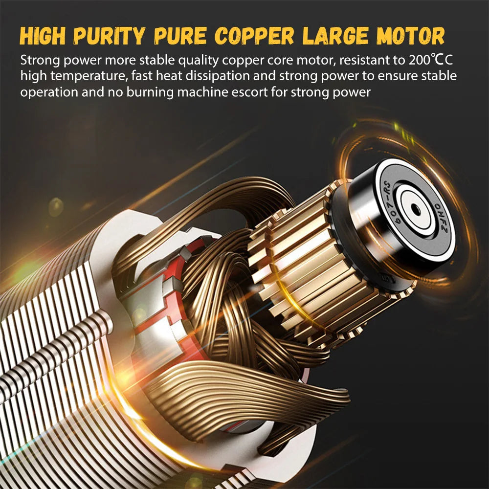 Trapano elettrico 21V 200Nm a batteria, kit trapano combinato a 2 batterie, 25+1 coppia Cacciavite elettrico con mandrino da 3/8" per legno e metallo