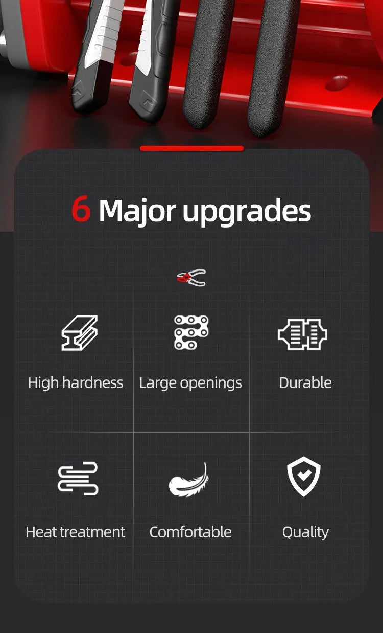 Set di chiavi per tubi per impieghi gravosi pinza per fascette per tubi dell'acqua con apertura regolabile multifunzionale strumento di riparazione manuale per idraulico