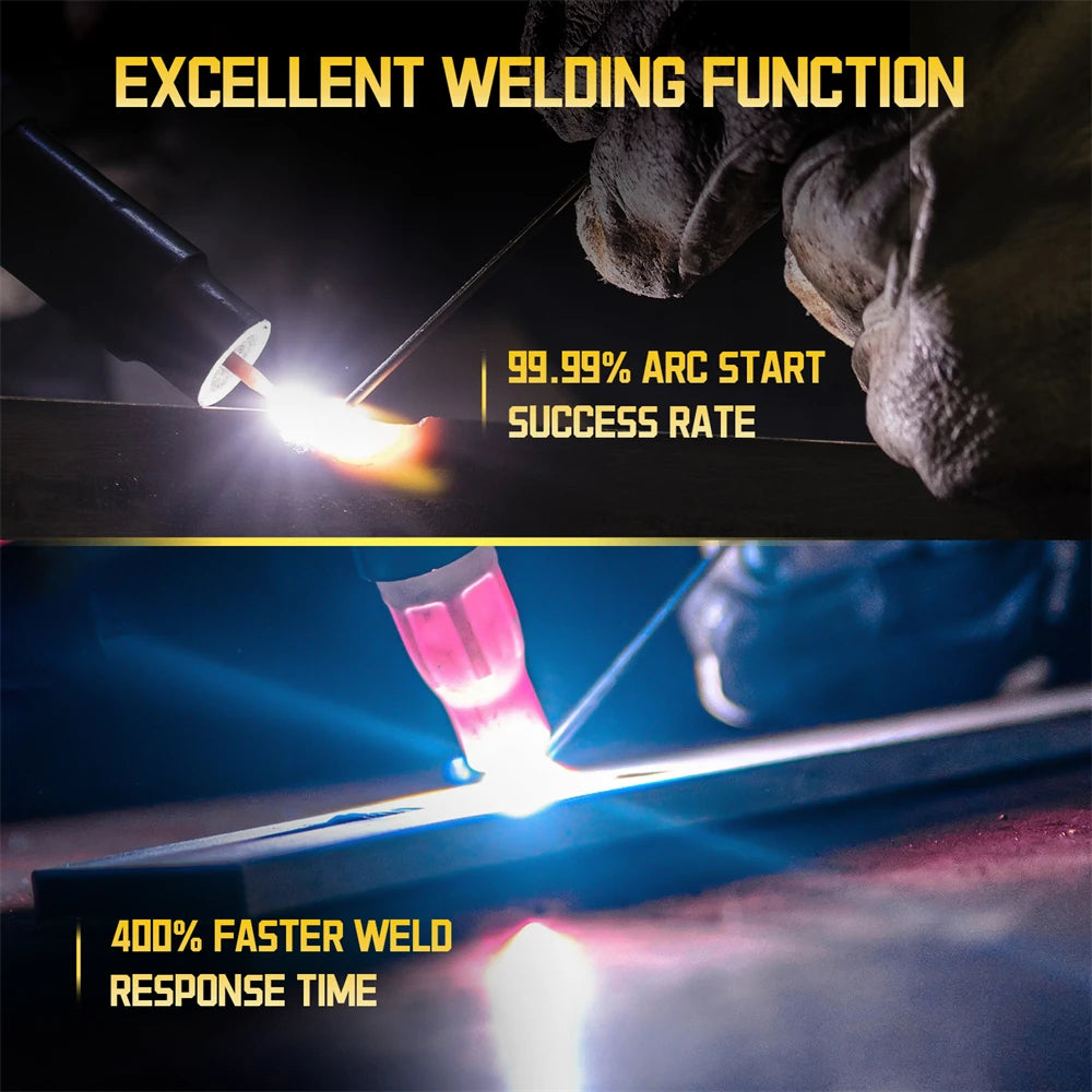 HZXVOGEN 200A 6 in 1 Saldatrice Multifunzione AC/DC HF TIG MMA ARC Argon Preciso Impulso Digitale Saldatore di Alluminio 2T/4T 220V