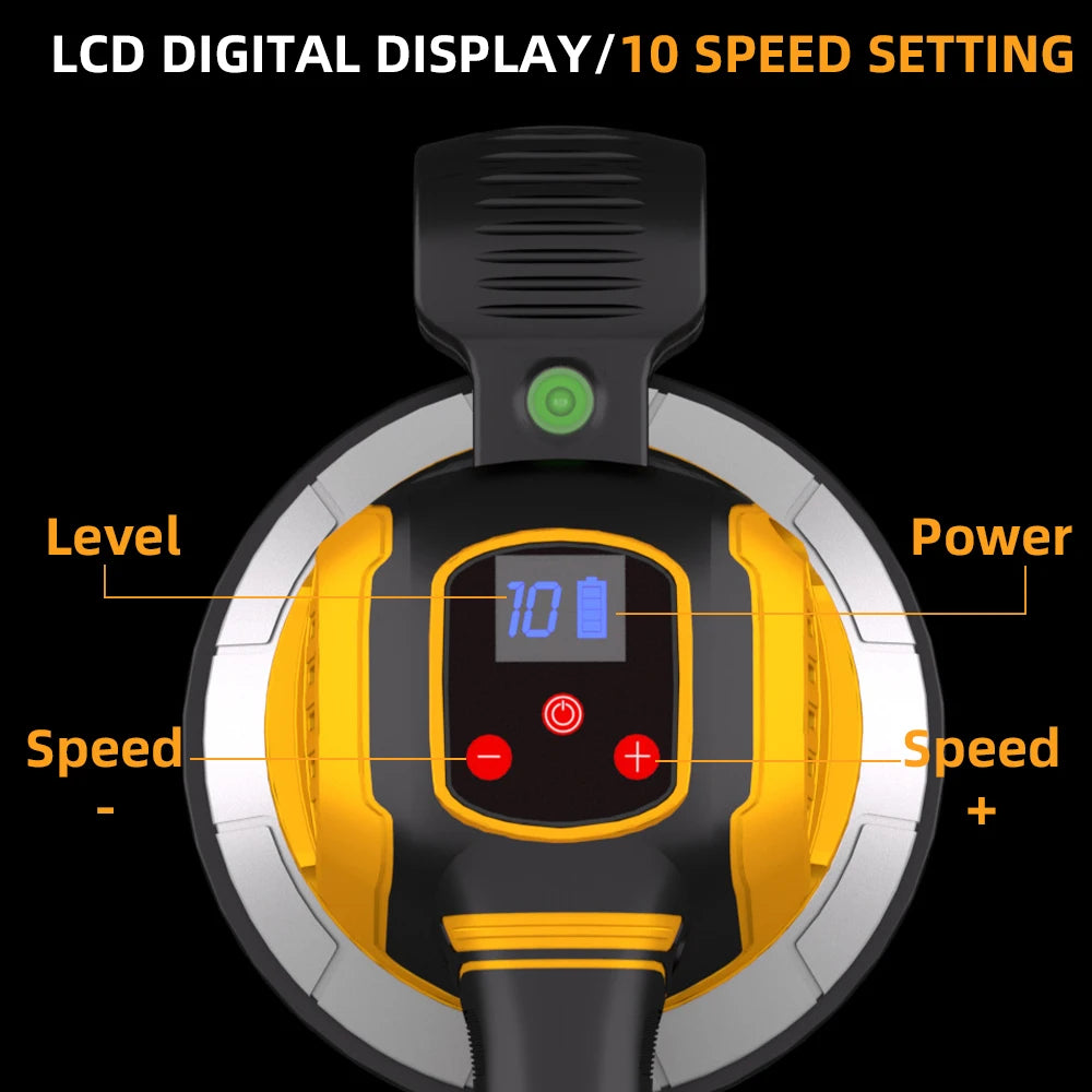 Macchina per livellare le vibrazioni delle piastrelle Strumento vibratore per piastrelle con display digitale a 10 velocità regolabile con design di blocco per batteria Dewalt