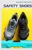 Pulsante rotante Nuove scarpe antinfortunistiche da uomo Scarpe da lavoro anti-smash anti-puntura Scarpe sportive da uomo di moda Stivali protettivi di sicurezza da uomo