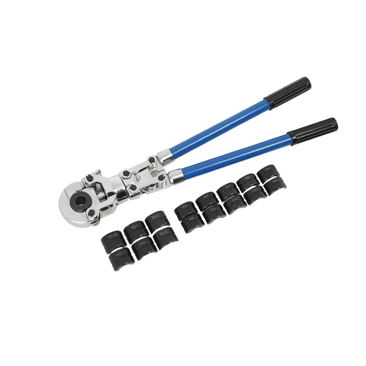 Pinza a crimpare con pressa manuale V12-28mm + pinza per crimpare tubi in rame per tubi compositi TH16-32mm