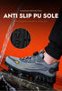 Pulsante rotante Nuove scarpe antinfortunistiche da uomo Scarpe da lavoro anti-smash anti-puntura Scarpe sportive da uomo di moda Stivali protettivi di sicurezza da uomo