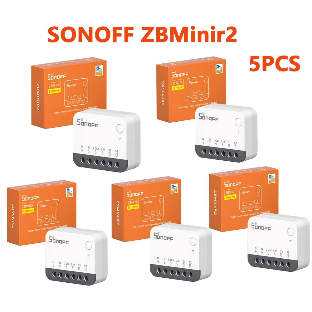 SONOFF ZBMinir2 Zigbee Mini Smart Switch Cavo neutro richiesto eWelink Interruptor intelligenti Zigbee Switch Modulo Smart Home