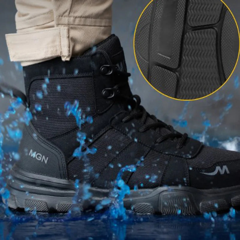 Stivali da lavoro Scarpe antinfortunistiche indistruttibili Scarpe con punta in acciaio Scarpe da ginnastica antiforatura Scarpe da lavoro antiscivolo da donna Stivali tattici maschili