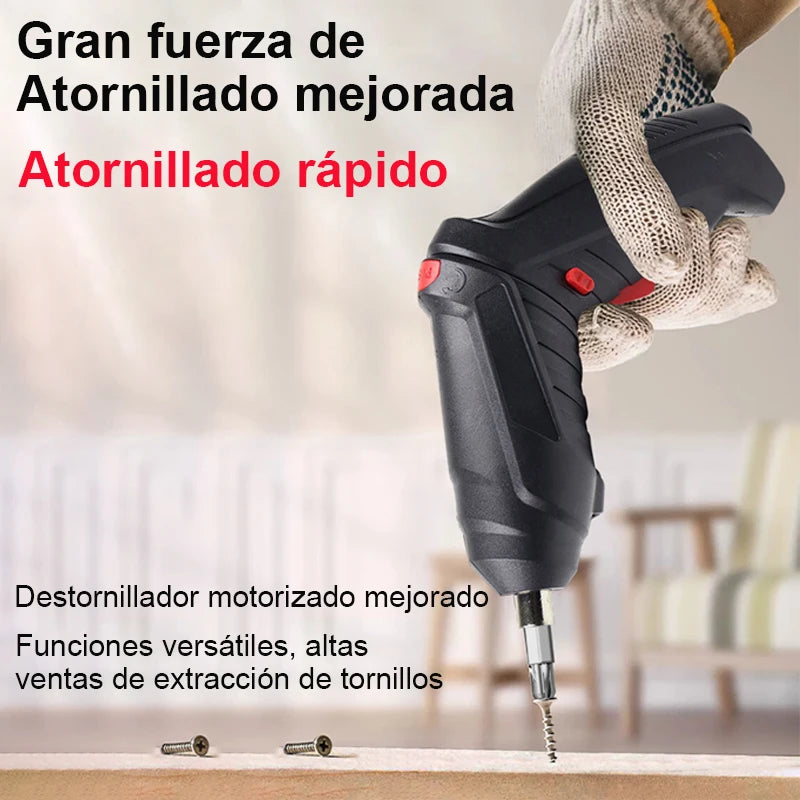 Set di cacciaviti elettrici multifunzione da 47 pezzi, cacciavite a batteria con batteria al litio, utensili elettrici per riparazioni di manutenzione domestica, mini