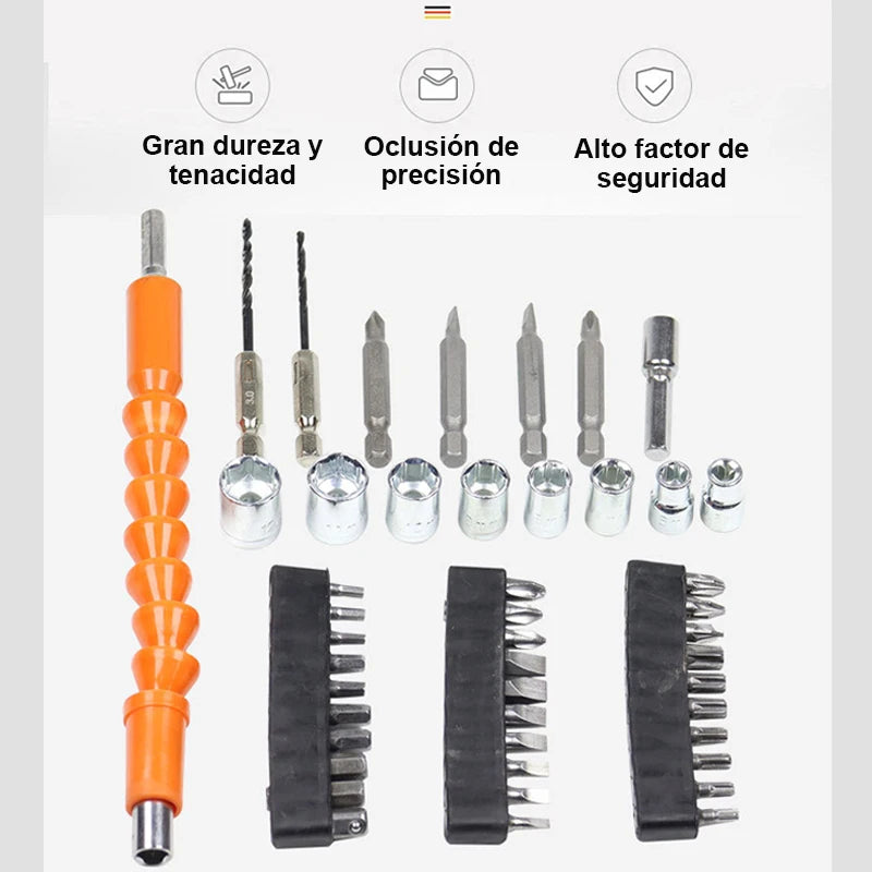 Set di cacciaviti elettrici multifunzione da 47 pezzi, cacciavite a batteria con batteria al litio, utensili elettrici per riparazioni di manutenzione domestica, mini