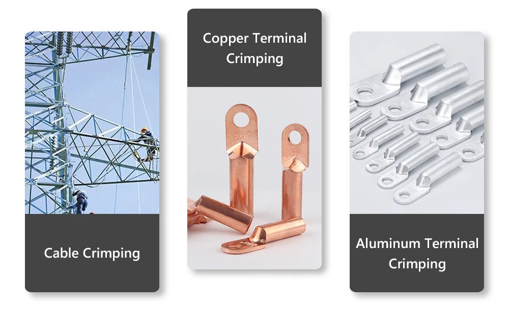 RUS Warehouse Strumento di crimpatura idraulico Pinze per crimpare terminali per cavi fai-da-te Strumenti di compressione idraulica Gamma YQK-70 4-70mm2