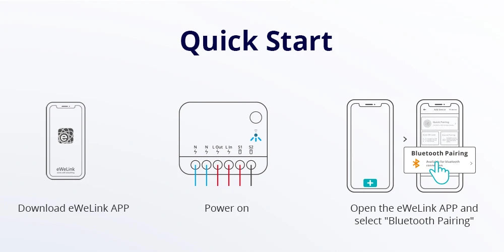 Sonoff Mini R4 Extreme Sonoff Minir4 Mini Sonoff R4 Wifi Smart Switch Interruttore relè Smart Home a 2 vie Modulo wireless tramite EWelink