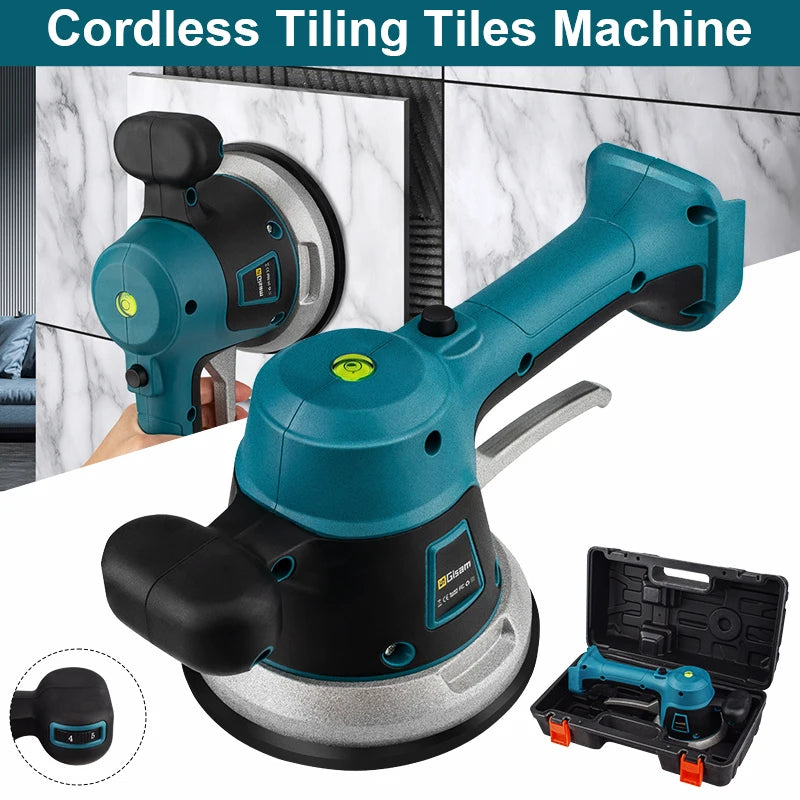 Gisha Cordless Tiler Vibratore Piastrellatrice 6 Velocità Automatico Livellamento Piastrelle Regolazione Assorbe Strumento Per Makita 18V Batteria Spille