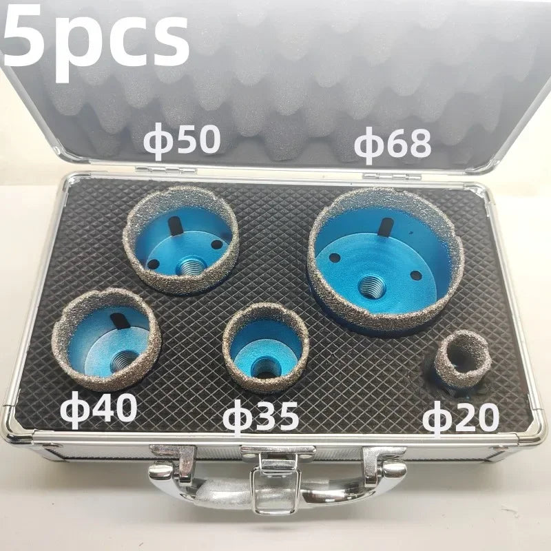 Set di punte da trapano con nucleo diamantato a secco M14 per utensile da taglio per taglierina per sega a tazza, marmo, vetro, granito