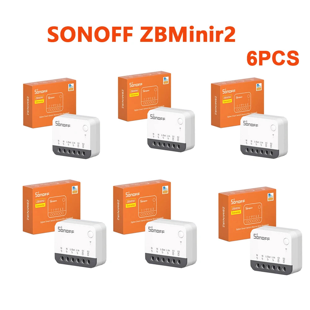 SONOFF ZBMinir2 Zigbee Mini Smart Switch Cavo neutro richiesto eWelink Interruptor intelligenti Zigbee Switch Modulo Smart Home