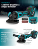 YOFIDRA 125 millimetri Brushless Smerigliatrice Angolare 3 Ingranaggi Rettificatrice Lucidatura Taglio Strumento di Lavorazione Del Legno Per Makita 18V Batteria Spille